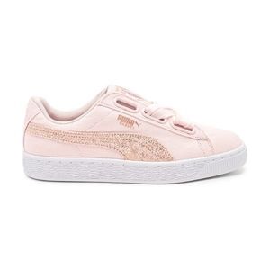 Puma Pink Basket Heart Canvas Sneaker